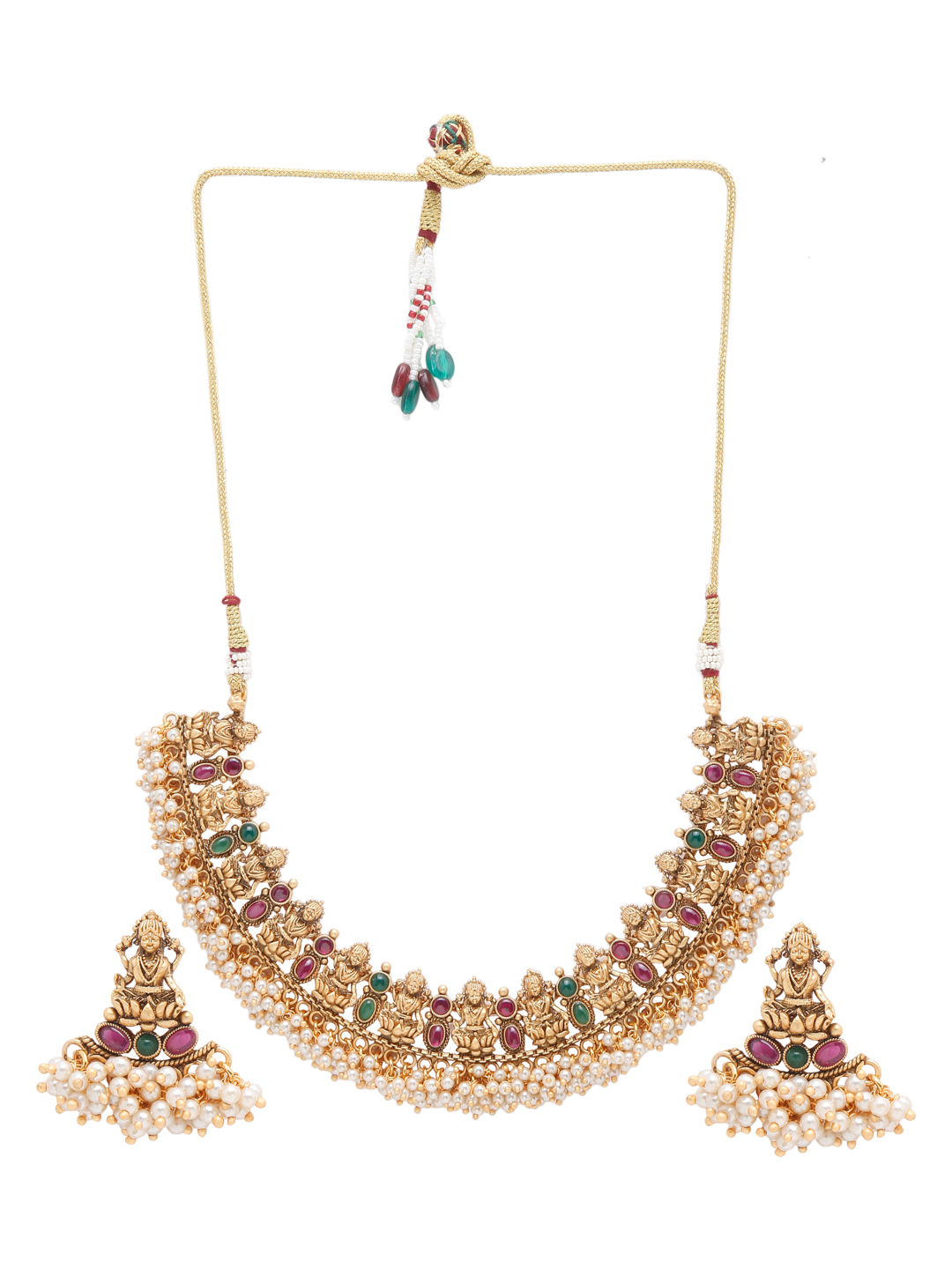 YouBella Jewellery Celebrity Inspired Gold Plated Necklace Jewellery Set for Girls and Women